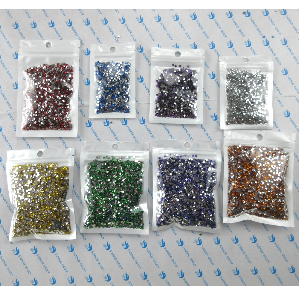 2021 New Crystal Resin Shinny Stone 2.5mm Square Drills Diamond Painting Embroidery Rhinestone Mosaic