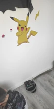 Pokemon etiqueta Anime figura pegatinas de Pikachu pared dormitorio de los niños papel tapiz para guardería Deco de PVC pegatinas DIY para niños niñas