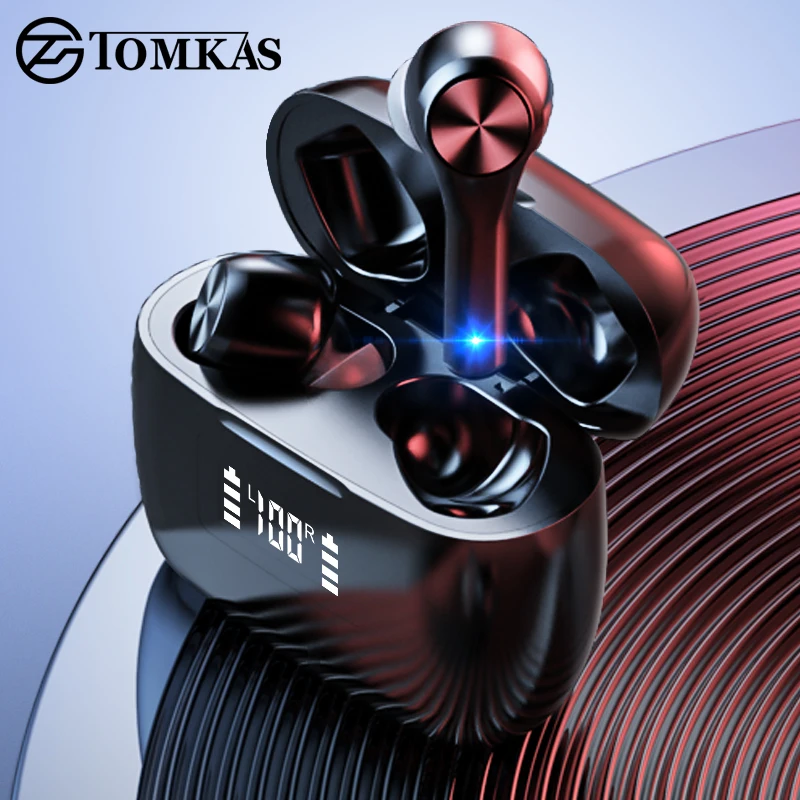 TWS наушники TOMKAS Bluetooth настоящие беспроводные стереонаушники вкладыши для спорта