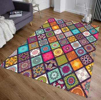 

Secret in Geometry 8 Patterned Carpet ,Non Slip Floor Carpet,Teen's Carpet,Turkish Rug