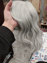 MSIWIGS-Peluca de cabello sintético flequillo lateral para mujer