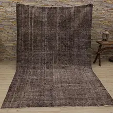 Серый винтажный килим ручной работы, ковер в стиле Анатолия античный ковер