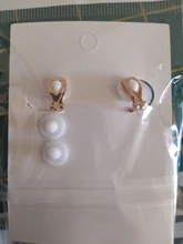 Pendientes largos con Clip y borlas para mujer, aretes de flor, accesorios de joyería delicada 2019