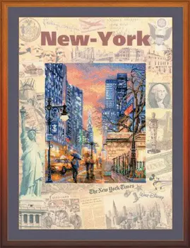 

Рт-0025 set for embroidery Riolis 'cities of the world. New York, 30*40 cm