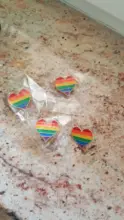 Metal Pins Brooch Badge Jewelry Finger-Pin Rainbow Lgbt-Design Lapel Heart-Yeh 9-Style
