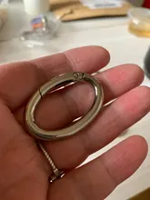 2 uds. De Clips de anillo ovalado de resorte de puerta de 25/32/38/50mm, hebilla de anillo de plata bronce negro dorado, empuje para ganchos rápidos gatillo, mosquetones para exteriores DIY