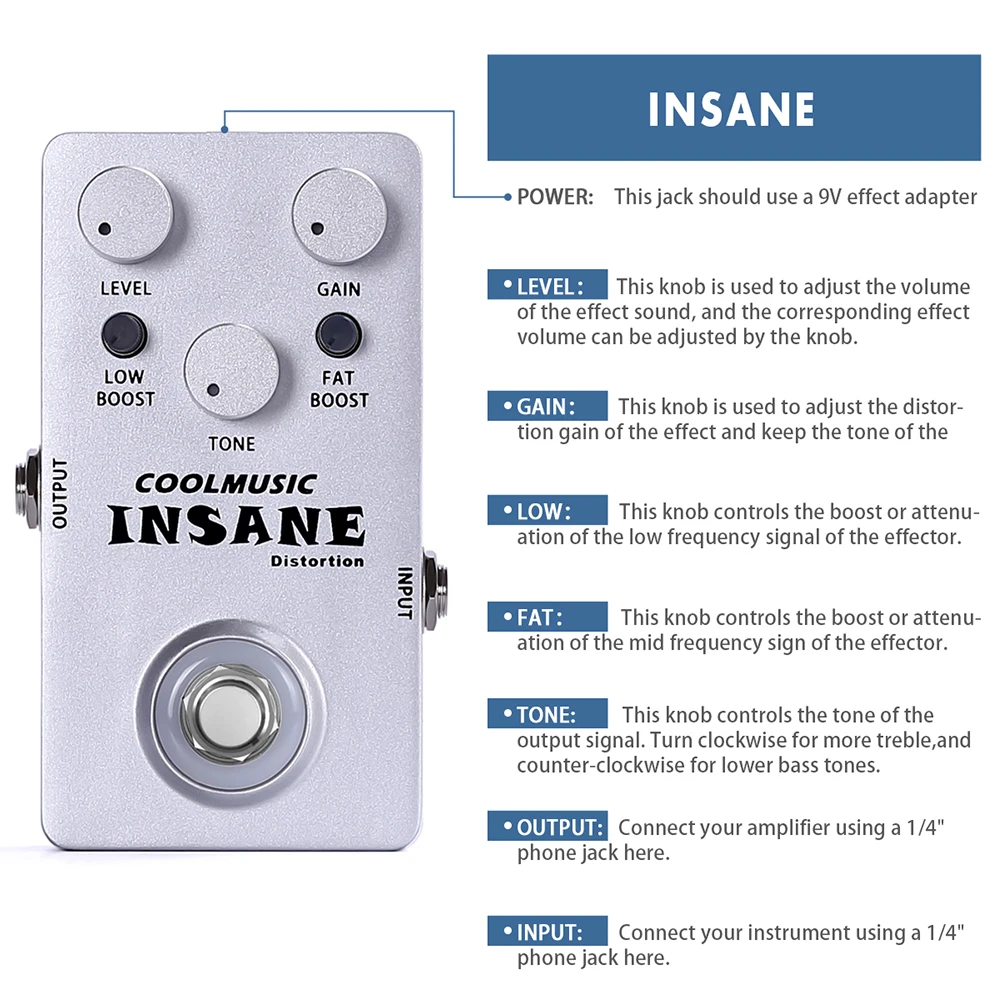 ギター One Control Analog Bman Distortion FLUORESCENT ORANGE AIAB (OC-FOAIABn) – One Control USA