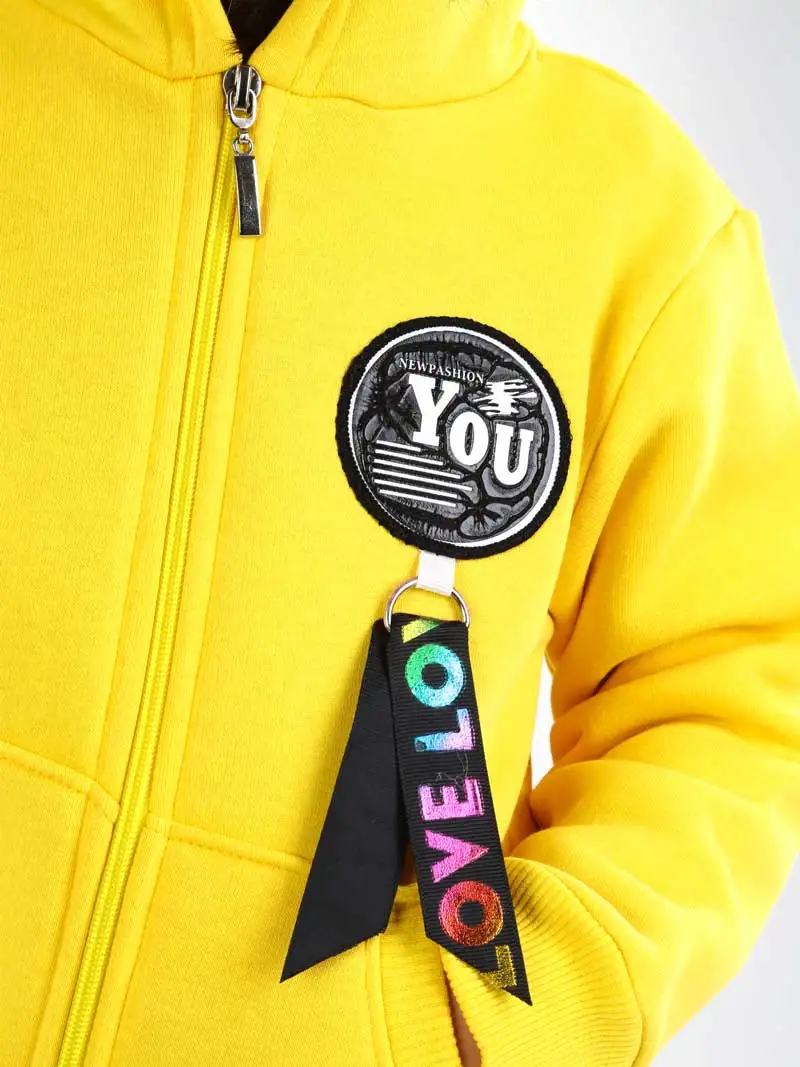 019-1822-001 Sarı Kışlık Kız Çocuk Sweat (3)