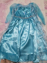 Disfraz de Frozen azul para niñas pequeñas, vestido de princesa de nieve, vestido de Reina Up, Fiesta infantil, Cosplay, vestido de tul de 3 a 8 años