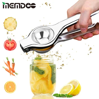 

MEMDOO Portable Manual Juicer Lemon Squeezer Citrus Fruits Squeezer Hand Manual Juicer Stainless Steel Juicer Citrus Juicer
