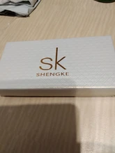 Shengke-Reloj de pulsera de cuarzo con esfera azul para Mujer, nuevo diseño, elegante, 32 MM, movimiento japonés, femenino