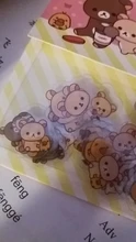 De PVC lindo Mohamm oso Rilakkuma diario japonés lindo viaje decorativo adhesivo pegatinas para álbum Scrapbooking papelería