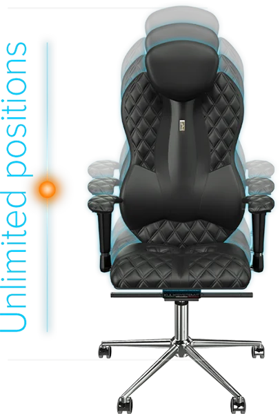 Офисное кресло KULIK SYSTEM GRAND Черный с красным Компьютерные кресло Облегчение и комфорт для спины 5 зон контроля позвоночник
