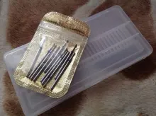 Juego de cortadoras de fresado de piedra de diamante, taladro eléctrico para manicura, brocas de limpieza de cutículas, accesorios de rebaba, equipo de arte de uñas, 10 Uds.