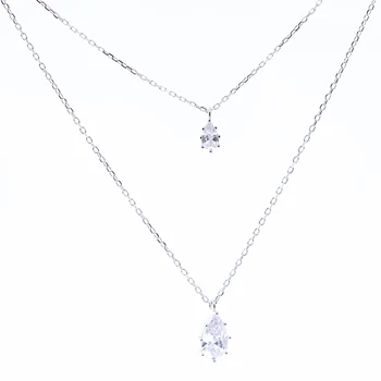 

Double Silver Pendant "two droplets"