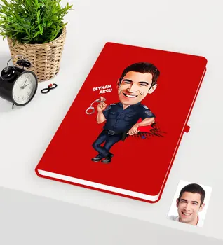 

Personalized Mr Polis Caricature Of Red notebook-2