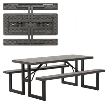 

Folding table picnic ultra-resistant LIFETIME 183x142x75 cm UV100
