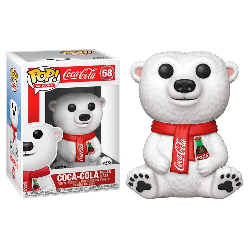 FK41732 FUNKO POP! Coca-Cola-белый медведь оригинал игрушки украшение подарок фигурка кукла
