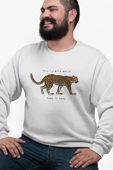 

Angemiel Wear This Is Wild World White Men 'S Sweatshirt