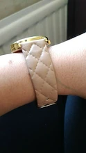 Reloj de pulsera sencillo para mujer, de cuarzo, de cuero de imitación, Geneva, elegante