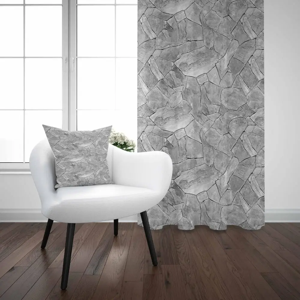 Чехол занавеска на окно в винтажном стиле с 3D принтом|Занавеска| |