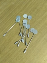 10 piezas de oro Chapado en plata imitación Aleación de perlas cobre largo broche Pin para bricolaje broches solapa vestido piezas de joyería Accesorios