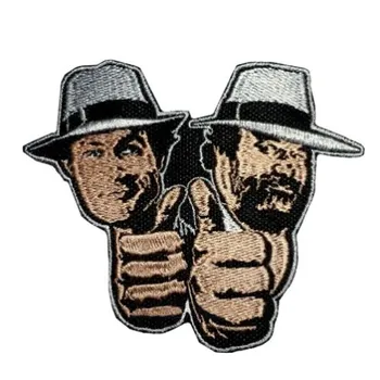 

3.55'' Double Trouble Logo Embroidered Patch Bud Spencer & Terence Hill Film 2 Fists