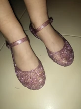 Sandalias para niños zuecos de moda para niñas, sandalias de fiesta de disfraces con agujeros de princesa de cristal, Color caramelo, 2019