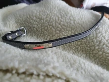 Microfiber Dog Collar Leather Safety Reflective Engraved Puppy Collar ID Name Customized