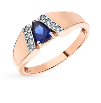 

Silver ring with cubic zirconia and nanosaphires sunlight sample 925