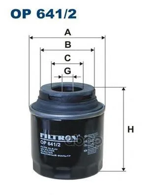 Фильтр Масляный Двигателя Filtron Op641/2 Filtron арт. OP641/2