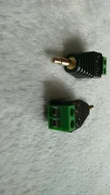 Conector R de 1 Vídeo de pc, conector AV Balun de 3,5mm, 1/8 , MONO macho a tornillo AV, Terminal MONO jack de 3,5mm macho de 3 pines, enchufe de bloque