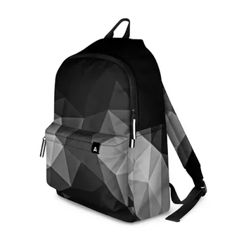 

3D abstract gray backpack