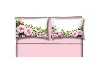 

Full bed sheets 100% cotton line Grafic design Rose pink