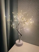 Study-Lamp Battery Holiday-Lighting-Decor Desk Fairy-Night-Light Bedside LED Christmas-Tree