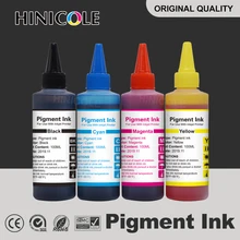 HINICOLE 4 цвета x 100 мл универсальные пигментные чернила для принтера Brother струйный флакон чернила для Canon Высокое качество для Epson