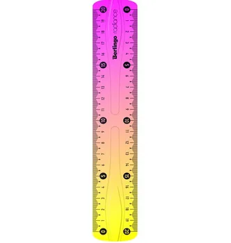 

Ruler 20 cm Berlingo "radiance", plastic, flexible