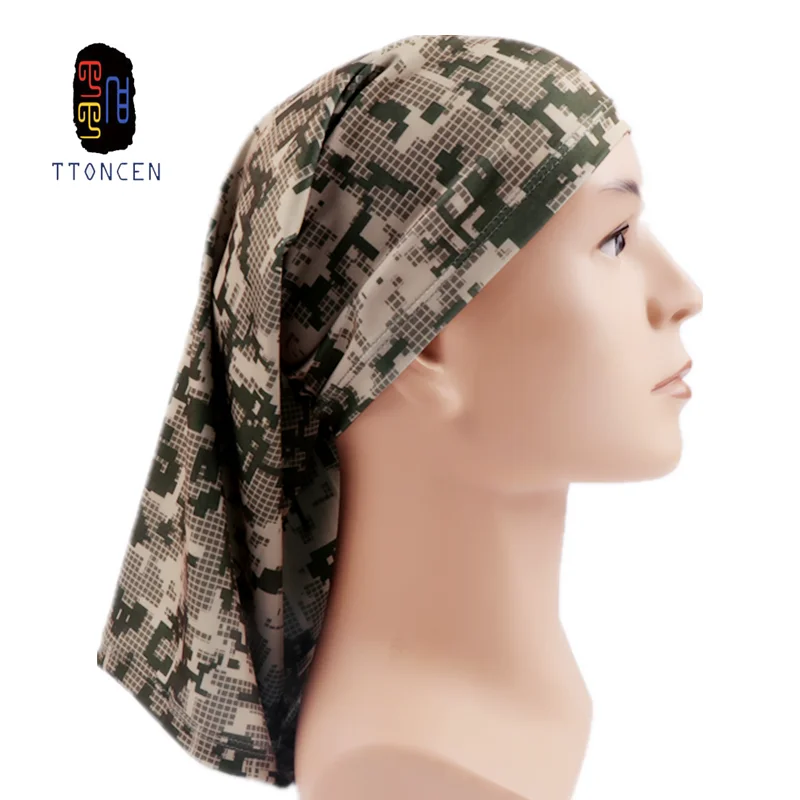 Tttoncen камуфляжная повязка на голову велосипедная трубчатая бандана Durag маска для
