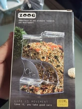 Hamster Rabbit Food Dispenser Feeder Plastic Clear Automatic Pet Feeder For Hamster Guinea