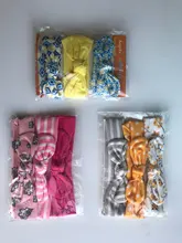 3 unids/set bebé diadema accesorios para el cabello niñas de algodón de conejo oreja turbante arco Hairband elástico bebé princesa día de Navidad regalos
