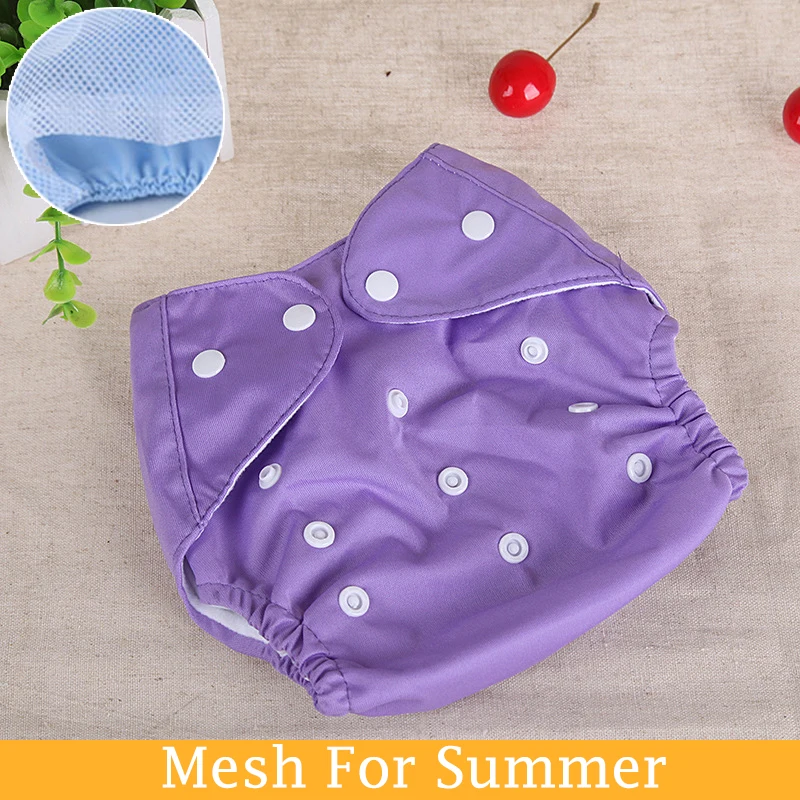 Mesh For Summer 1 шт. хлопковые многоразовые подгузники мягкие чехлы детские тканевые подгузники регулируемые тренировочные штаны водонепроницаемые тканевые подгузники для смены подгузников - Цвет: Mesh For Summer