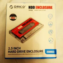 HDD Enclosure Case Stickers External-Hard-Drive-Case DIY Transparent SATA USB3.0 7-9.5mm