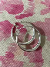 DOTEFFIL-pendientes de aro de Plata de Ley 925 liso para mujer, 40 pendientes de aro de mm para mujer, joyería de compromiso para fiesta de boda