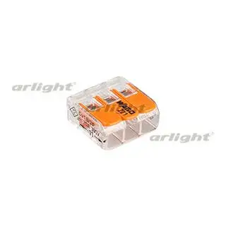 

025720 terminal 221-413 (3 wires, 4mm)-50 PCs Arlight