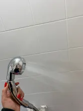 Shower-Head Adjustable Water-Pressure Rotating Degrees 360 with Stop-Button 3-Mode