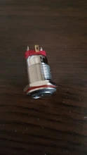 Botón de bloqueo momentáneo, pulsador fijo de cabeza plana de 12mm, 3V, 5V, 9V, 12V, 24V, 220V, resistente al agua, LED, de metal