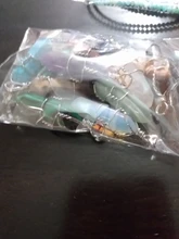 Mezcla de piedra de cristal, malaquita Ópalo, lapislázuli, howlita, piedra verde, ónix, rosa, cuarzo, cornalina, facetada, colgante, 1 Uds.