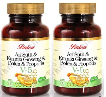 

2pcs Bee Milk Red Ginseng Pollen Propolis V5 1000mg Free Shipping