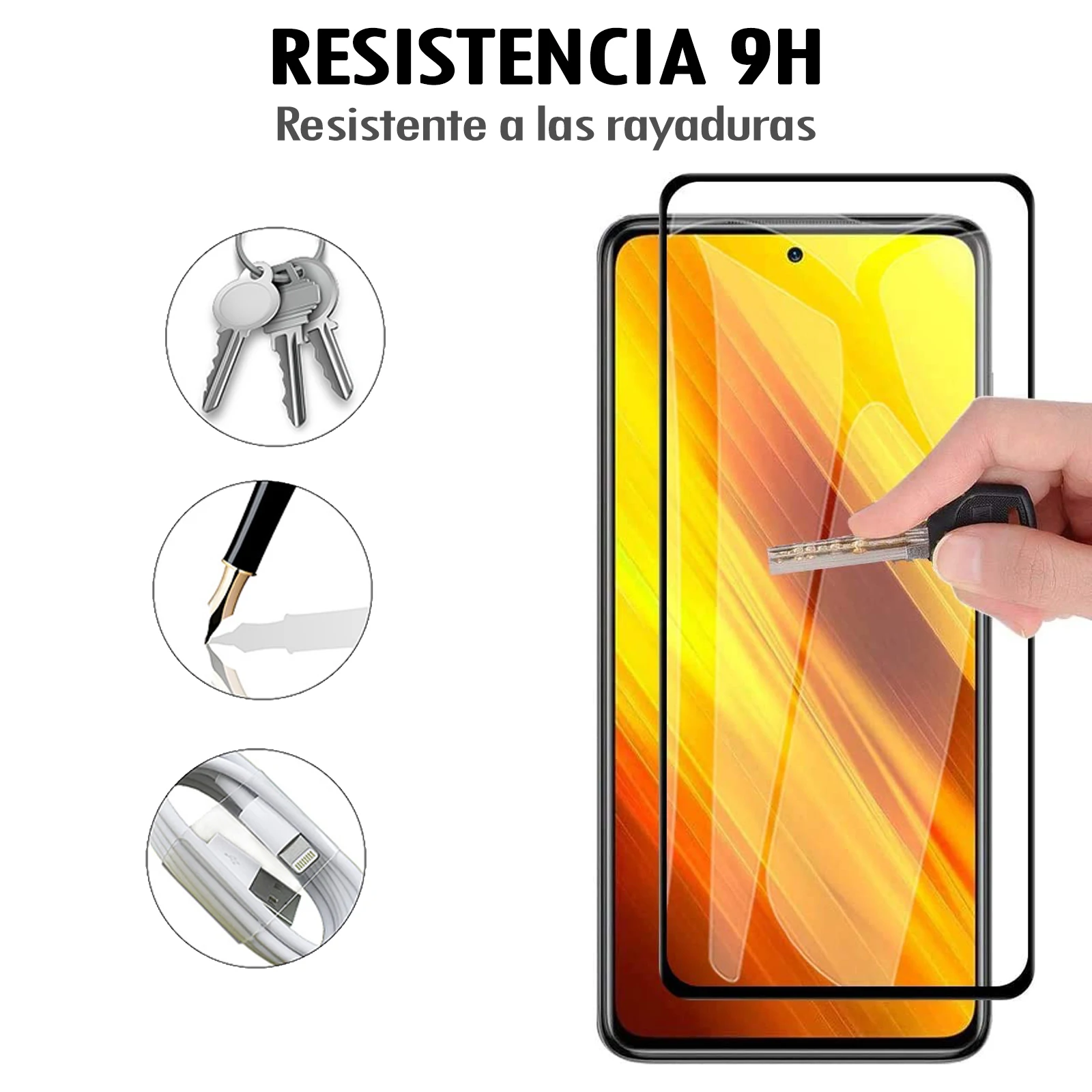 NERTECKSMALLSTORE Mica De Cristal Templado 9H Para XIAOMI POCO X3 NFC/PRO  (6.67) - Protector de Pantalla en Vidrio Templado 9H para XIAOMI POCO X3  NFC/PRO (6.67) - Cristal Protector Resistente 9H para