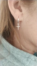 Guarda de Plata de Ley 925 colgante de Cruz Pendientes para las mujeres 2018 nueva tendencia de Moda de dama de joyería de Pendientes para Mujer de Moda